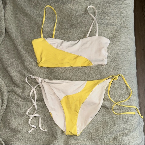 L*space Ari Top + Dani Bottom Color Block Bikini Set (Small) NWOT - Picture 3 of 6